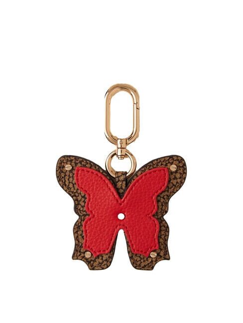 BORBONESE KEYRING Farfalla Portachiavi op naturale/rosso corallo - Portachiavi
