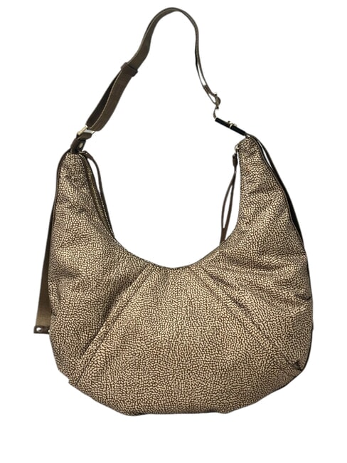 BORBONESE FOLD Sacca a spalla beige brown - Borse Donna