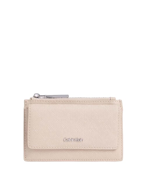 CALVIN KLEIN CK MUST Portafoglio con zip crockery - Portafogli Donna