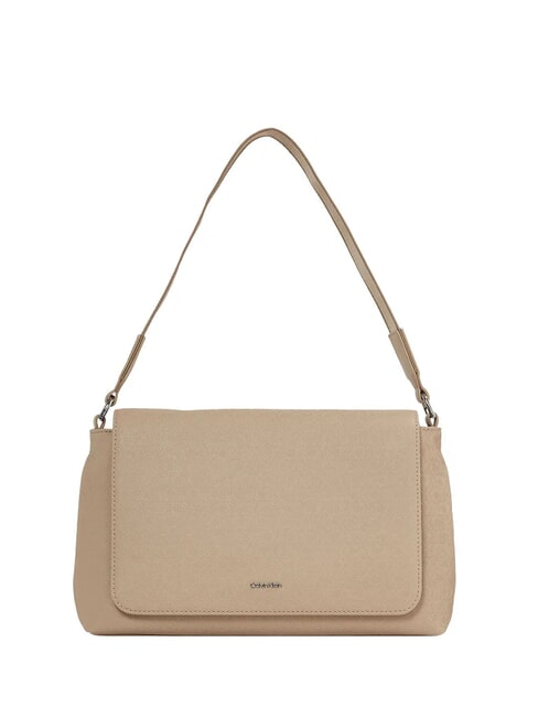 CALVIN KLEIN CK MUST Borsa a spalla con flap crockery - Borse Donna
