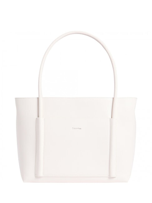 CALVIN KLEIN CK LINN MEDIUM Borsa shopping a spalla chalk - Borse Donna
