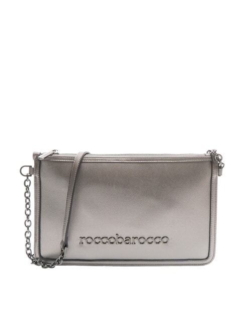ROCCOBAROCCO SOPHIE Borsa piatta effetto metallizzato iron - Borse Donna