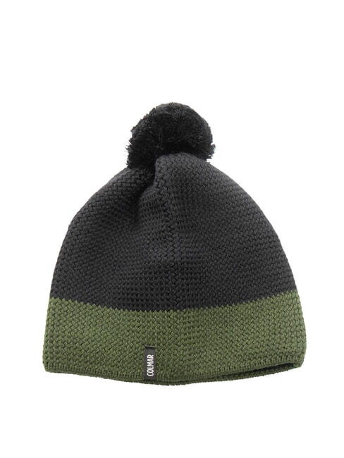 COLMAR TURNER Berretto con risvolto e pon pon black-soldier - Cappelli
