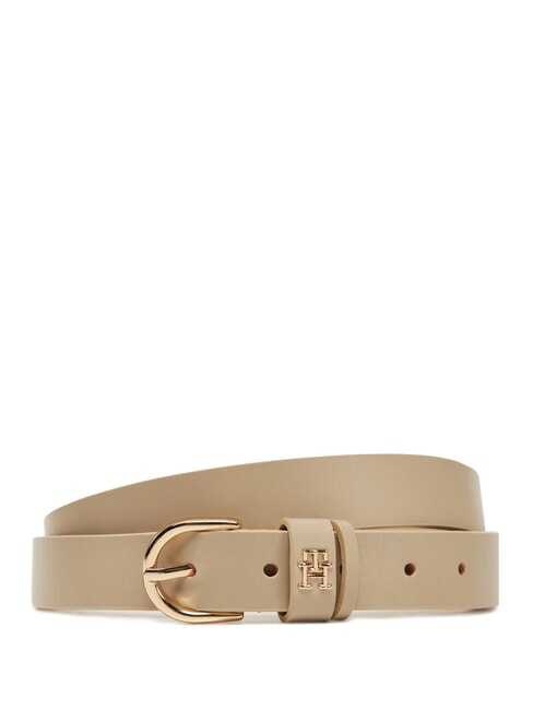 TOMMY HILFIGER ESSENTIAL EFFORTLESS Cintura in pelle Made in Italy sugarcane - Cinture