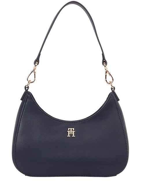 TOMMY HILFIGER TH LOGOTAPE Borsa a spalla, con tracolla space blue - Borse Donna