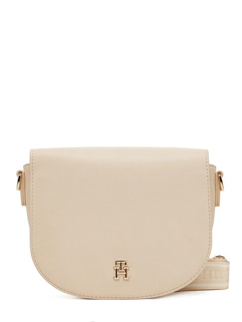 TOMMY HILFIGER TH LOGOTAPE SADDLE Mini Bag a tracolla sugarcane - Borse Donna