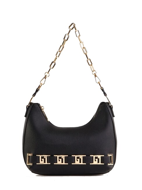 GAUDÌ DORIS Borsa a spalla con loghi in metallo NERO - Borse Donna