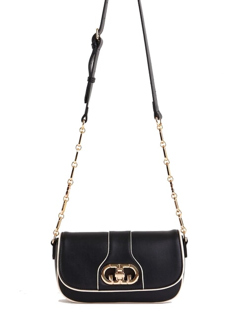 GAUDÌ DIANA Borsa con flap e tracolla catena NERO - Borse Donna