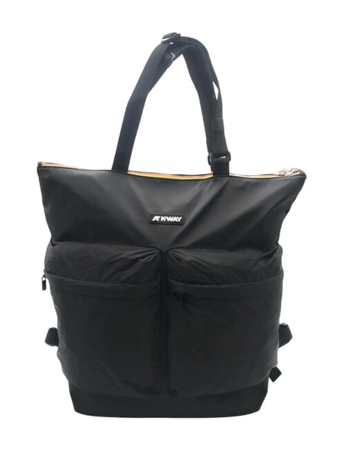 KWAY NOAM Zaino / Shopping bag in nylon black pure - Borse Donna