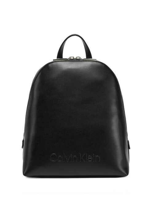 CALVIN KLEIN EMBOSSED CALVIN Round Zaino ck black - Borse Donna