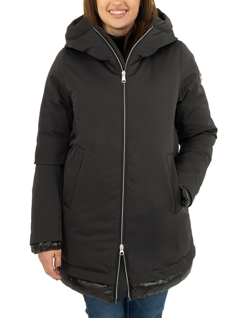 COLMAR PURENESS Piumino lungo con cappuccio black - Piumini Donna