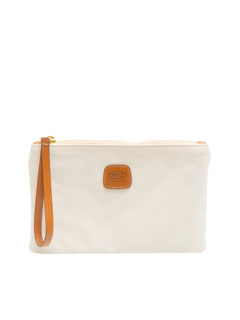 BRIC’S SORRENTO Pochette in canvas con polsierina PANNA - Borse Donna