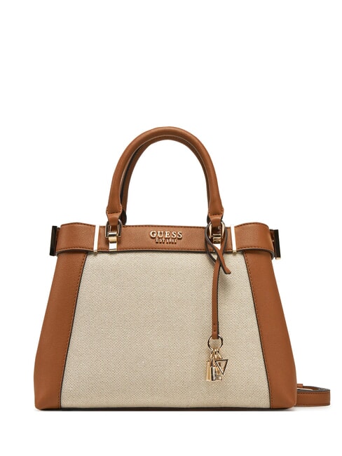 GUESS ANADELA Canvas Borsa a mano, con tracolla natural/cognac - Borse Donna