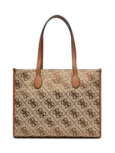 GUESS SILVANA  Borsa a spalla LATTE LOGO - Borse Donna