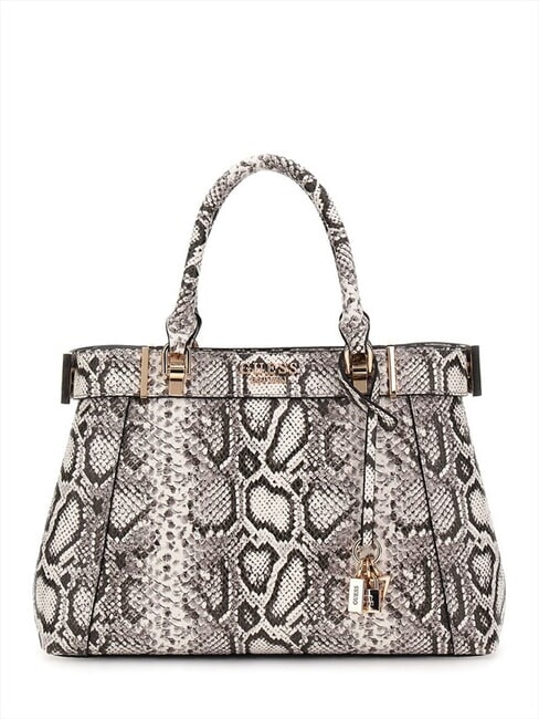 GUESS ANADELA Python Borsa a mano, con tracolla natural - Borse Donna