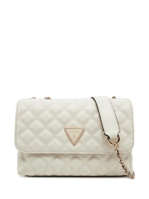 GUESS GIULLY  Borsa trapuntata con flap a tracolla  OFFWHITE - Borse Donna
