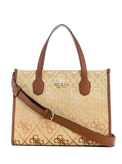 GUESS SILVANA Borsa con tracolla cognac/olive - Borse Donna