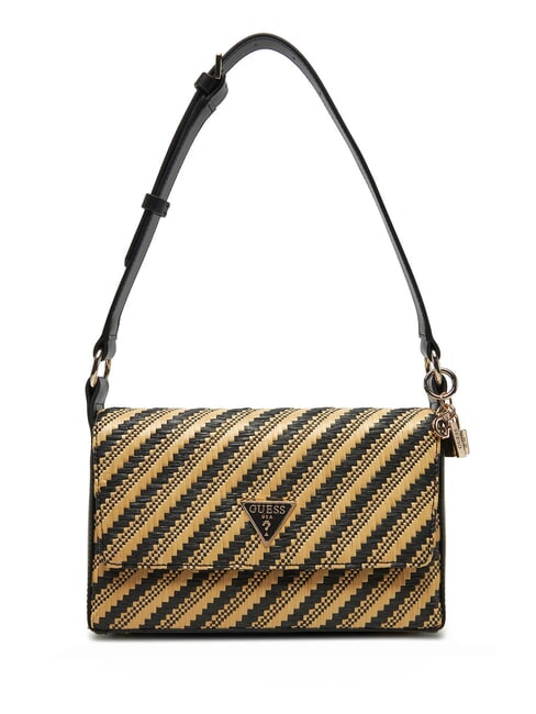 GUESS SIMONA  Borsa a spalla natural/black - Borse Donna