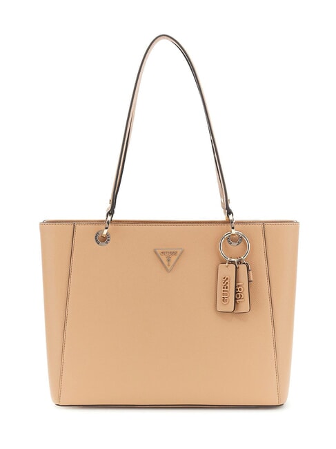 GUESS NOELLE Borsa shopper saffiano BEIGE - Borse Donna