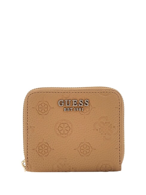 GUESS CRESIDIA  Mini Portafoglio zip around BEIGE - Portafogli Donna