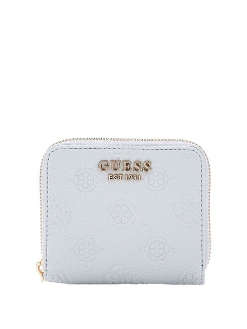 GUESS CRESIDIA  Mini Portafoglio zip around powder blue - Portafogli Donna
