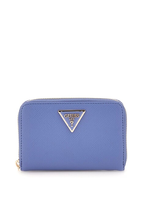 GUESS LAUREL  Portafoglio zip around medio stormy blue - Portafogli Donna