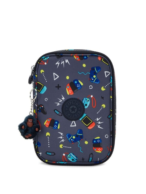 KIPLING 100 PENS Astuccio grande gaming grey - Astucci e Accessori
