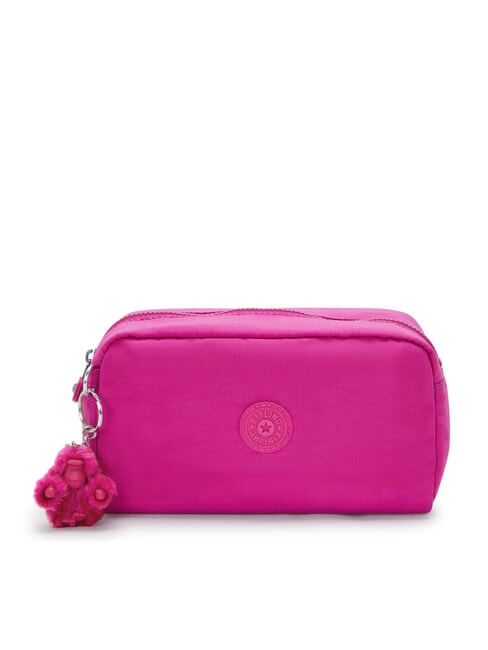 KIPLING GLEAM BLACK Beauty case medio glowing fuchsia - Beauty Case