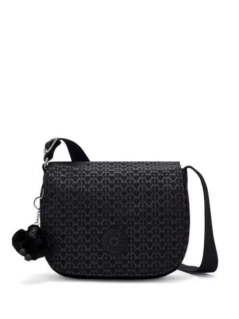 KIPLING LOREEN M Borsa a tracolla con patta signature emb - Borse Donna
