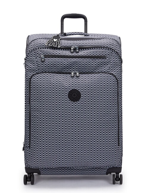 KIPLING NEW YOURI SPIN L Trolley misura grande signature print - Trolley Semirigidi
