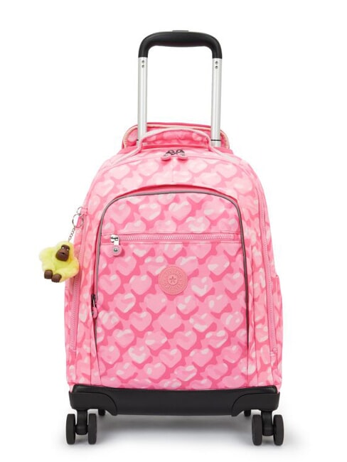 KIPLING NEW ZEA Zaino trolley con porta pc adorable hearts - Zaini con carrello