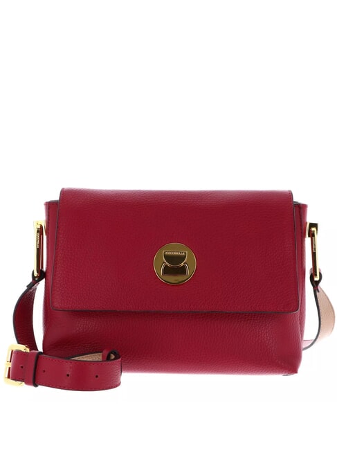 COCCINELLE LIYA Turnlock Borsetta a tracolla sangria/skin - Borse Donna