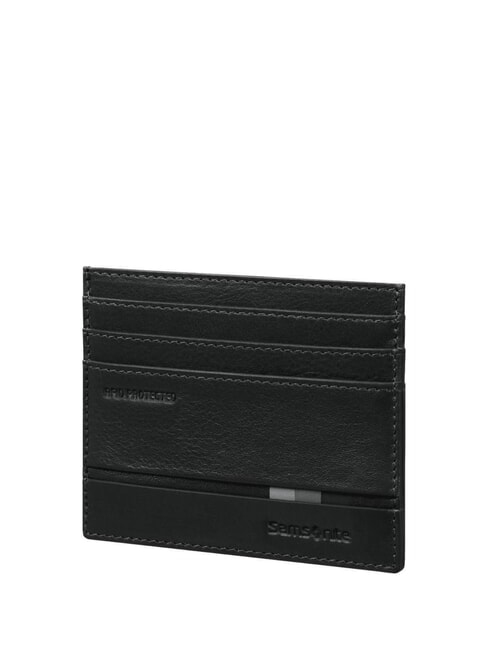 SAMSONITE FLAGGED 2.0 SLG  Portacard in pelle NERO - Portafogli Uomo