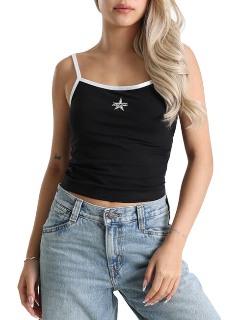 GUESS JEANS EMB STAR  Tank Top jetbla - T-shirt e Top Donna