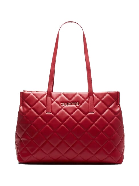 MARIO VALENTINO OCARINA Borsa shopping trapuntata rosso - Borse Donna