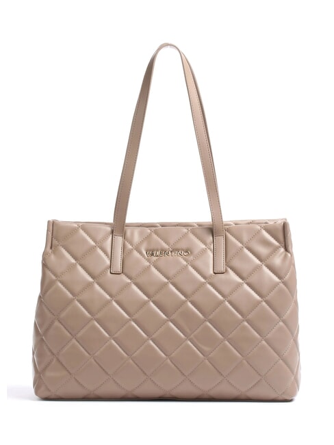 MARIO VALENTINO OCARINA Borsa shopping trapuntata taupe - Borse Donna