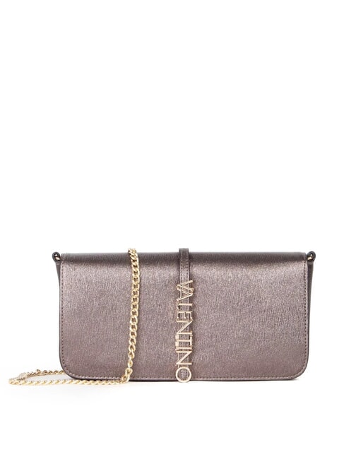 MARIO VALENTINO MATERIA Pochette metallizzata con logo bronzo - Borse Donna