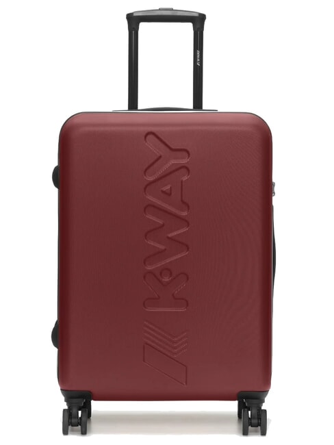 KWAY MAXILOGO Trolley misura media red brownish - blue - Trolley Rigidi