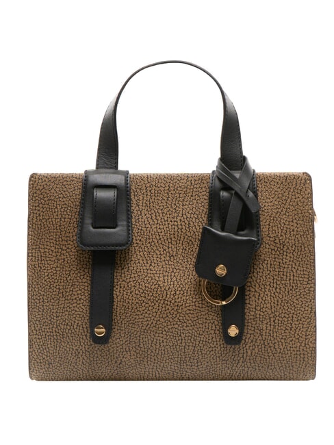 BORBONESE DEJEUNER Small Borsa a mano, con tracolla op naturale/nero - Borse Donna