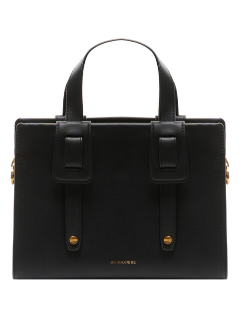 BORBONESE DEJEUNER Small Borsa a mano, con tracolla, in pelle Nero - Borse Donna