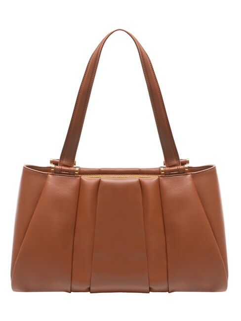 BORBONESE L ECLAIR  Maxi Bag a spalla, in pelle coconut - Borse Donna