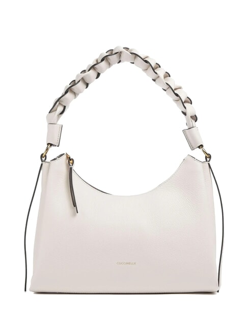 COCCINELLE BOHEME GRANA DOUBLE Sacca media in pelle blanco/skin - Borse Donna