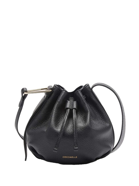COCCINELLE MALORY  Mini Secchiello in pelle Nero - Borse Donna