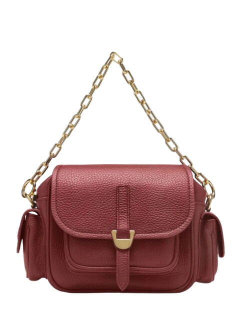 COCCINELLE CAMPUS  Mini Bag a tracolla, in pelle sangria - Borse Donna
