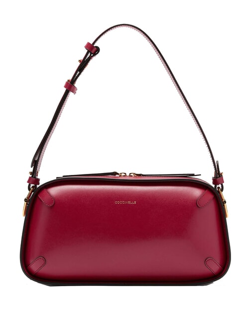 COCCINELLE MALETA CALF Borsa  a spalla in pelle liscia sangria - Borse Donna