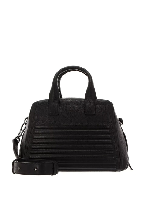 MANDARINA DUCK I-CON Borsa dome in pelle con tracolla Nero - Borse Donna