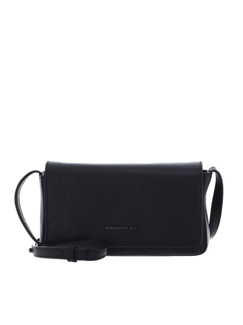 MANDARINA DUCK MELLOW LEATHER Borsa mini a tracolla in pelle Nero - Borse Donna