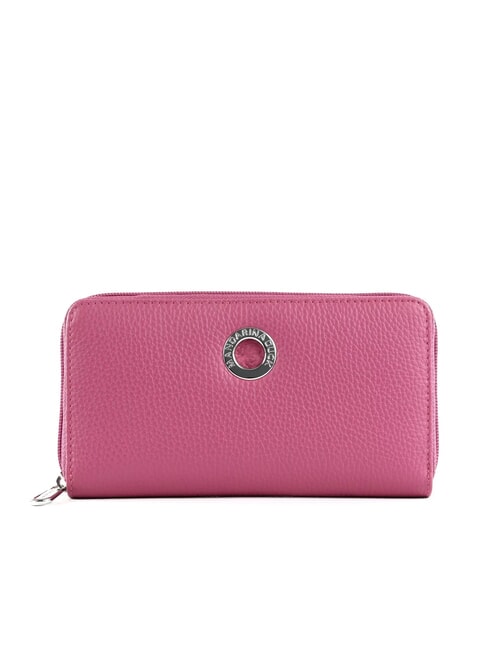 MANDARINA DUCK MELLOW  Portafoglio grande zip around in pelle red violet - Portafogli Donna