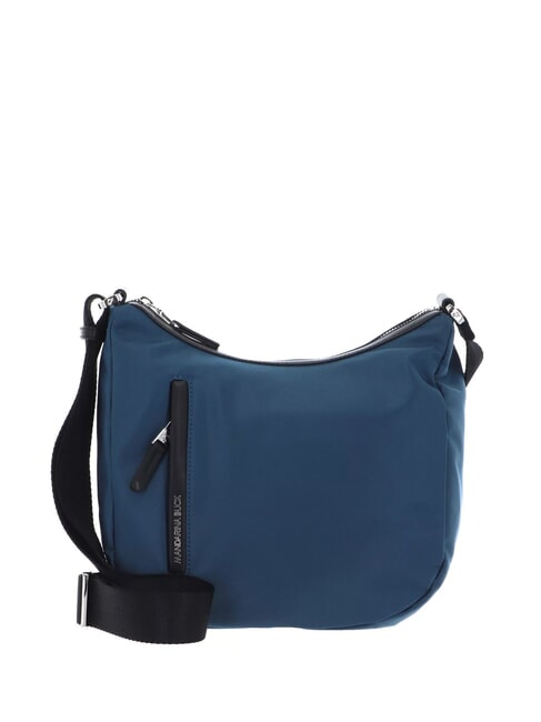MANDARINA DUCK HUNTER Borsa hobo in nylon scuba blue - Borse Donna