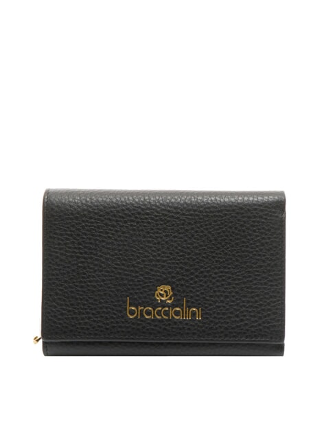 BRACCIALINI BASIC Portafoglio medio in pelle nero - Portafogli Donna